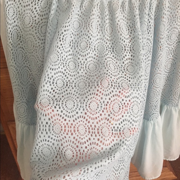 Mint Green Sheer Top - Picture 5 of 5